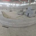 贵州 芝麻白异形坐凳，自然面光面弧形加工