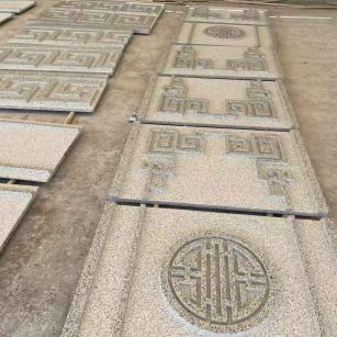 贵州 白麻花岗岩外墙立面雕刻板