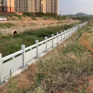 贵州 白麻河道栏杆效果展示图