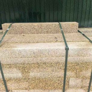 贵州 黄金麻花岗岩石材机切面栏杆料半成品