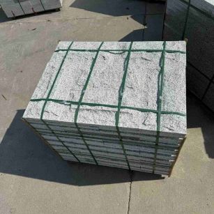 贵州 白麻花岗岩石材自然面蘑菇石成品