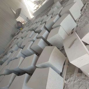 贵州 白麻花岗岩异形坐凳