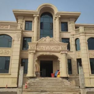 贵州 黄金麻花岗岩别墅外墙干挂