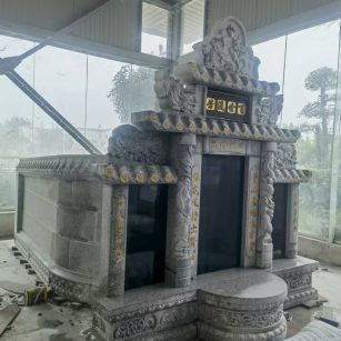 贵州 芝麻白墓碑效果展示图