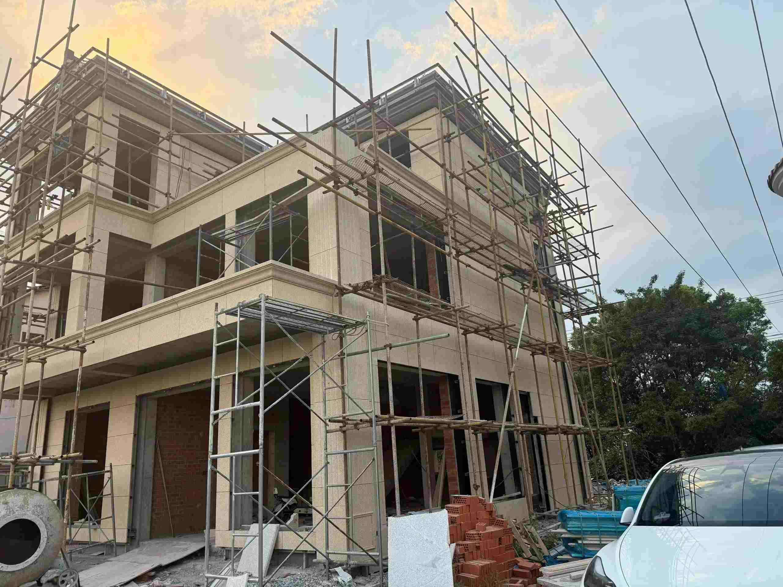 贵州 黄金麻荔枝面花岗岩外墙干挂