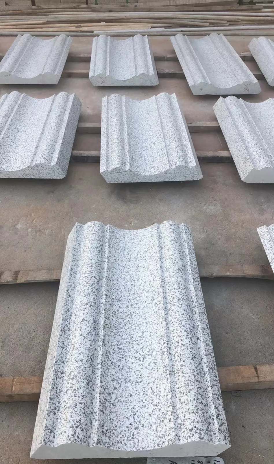 贵州 白麻花岗岩光面别墅线条