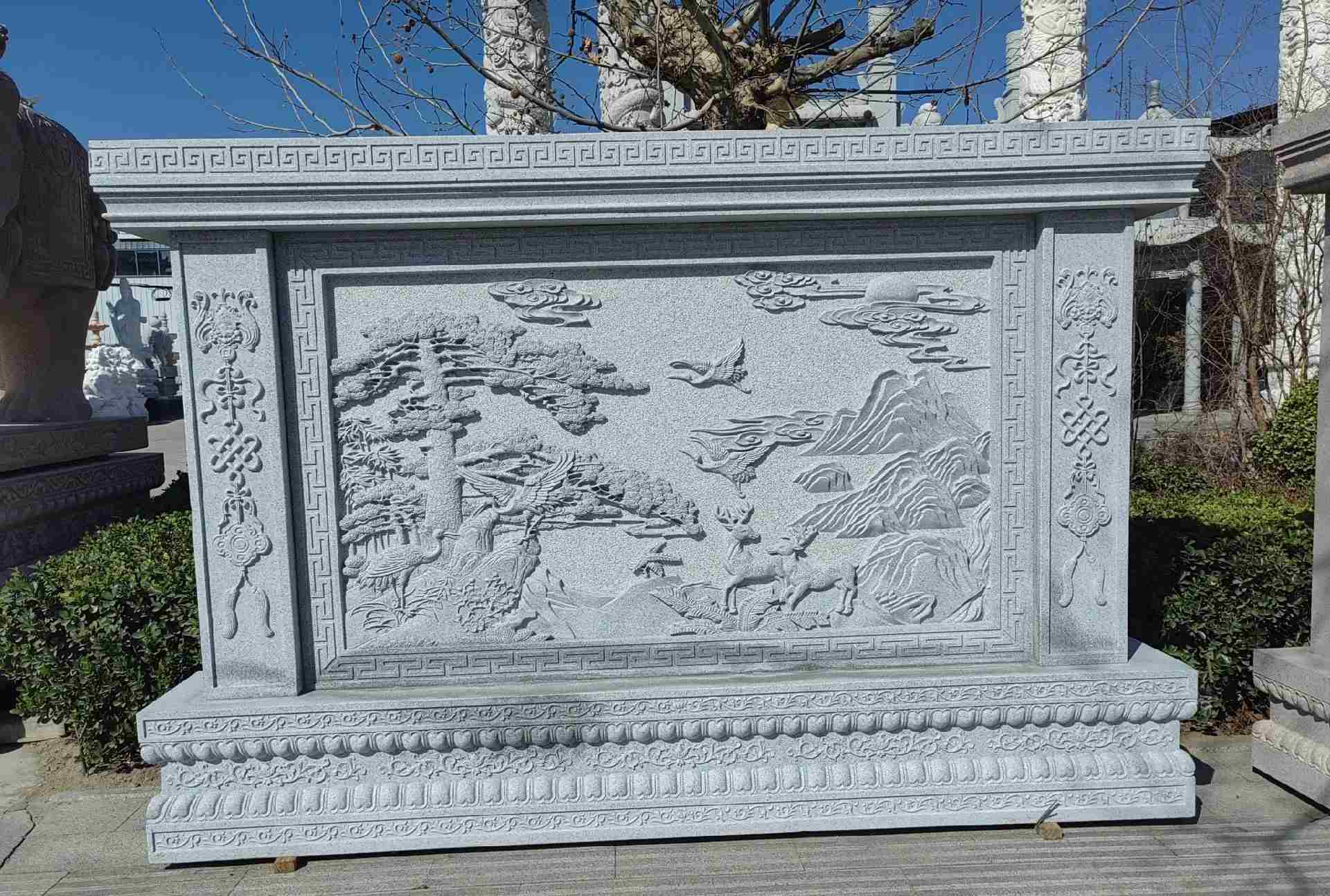 贵州 芝麻白大型照壁，屏风，影壁