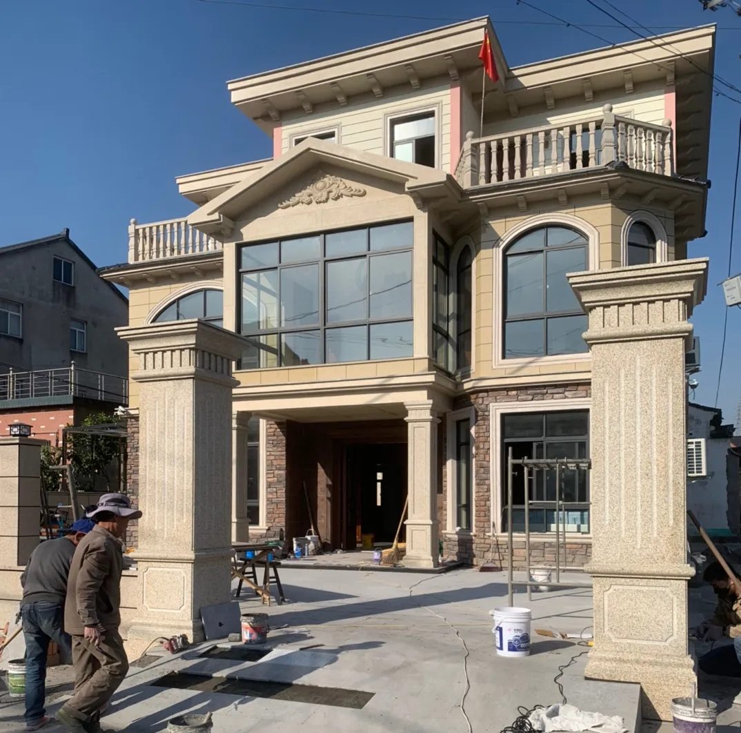 贵州 黄金麻花岗岩荔枝面别墅外墙干挂私家专属