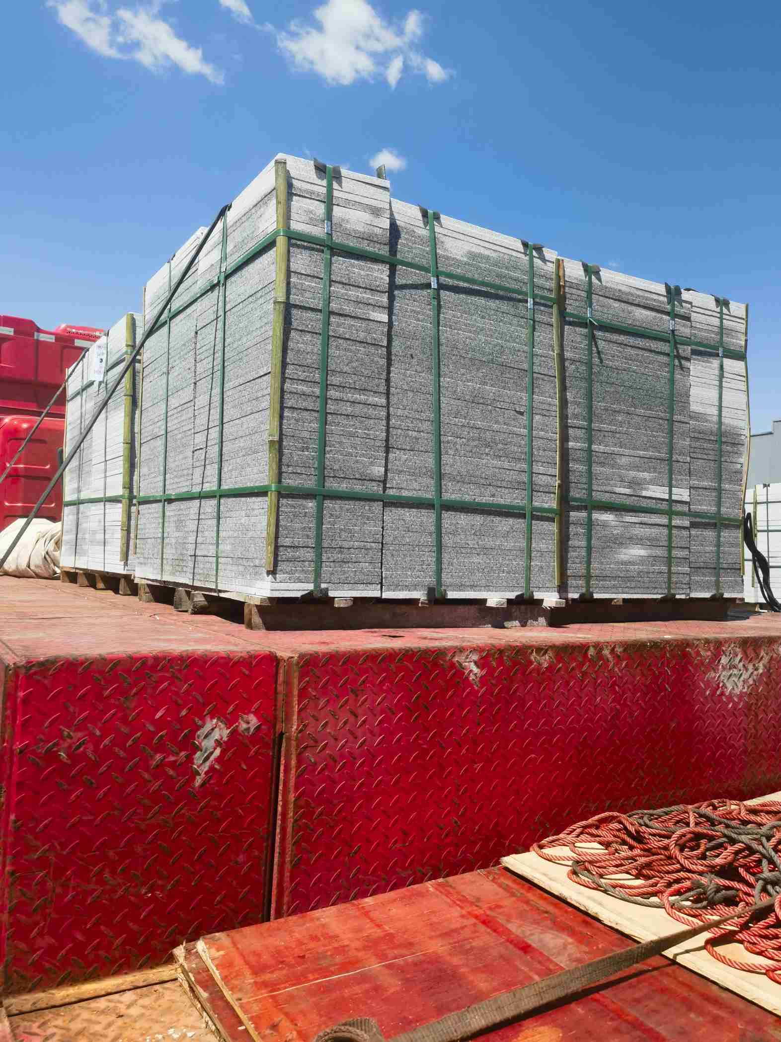 贵州 芝麻白火烧规格板地铺石300*600/600*600